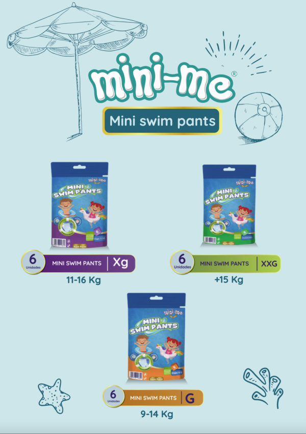 PAÑALES PARA BEBÉ MINI SWIM PANTS TALLA XG - Image 2